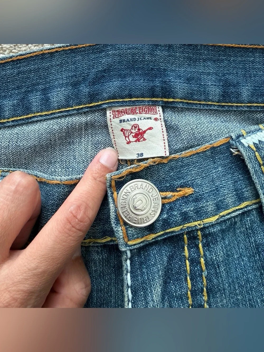 Vintage Men’s True Religion Dark Blue Jeans